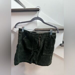 Green corduroy skirt | Brand Blue Spice